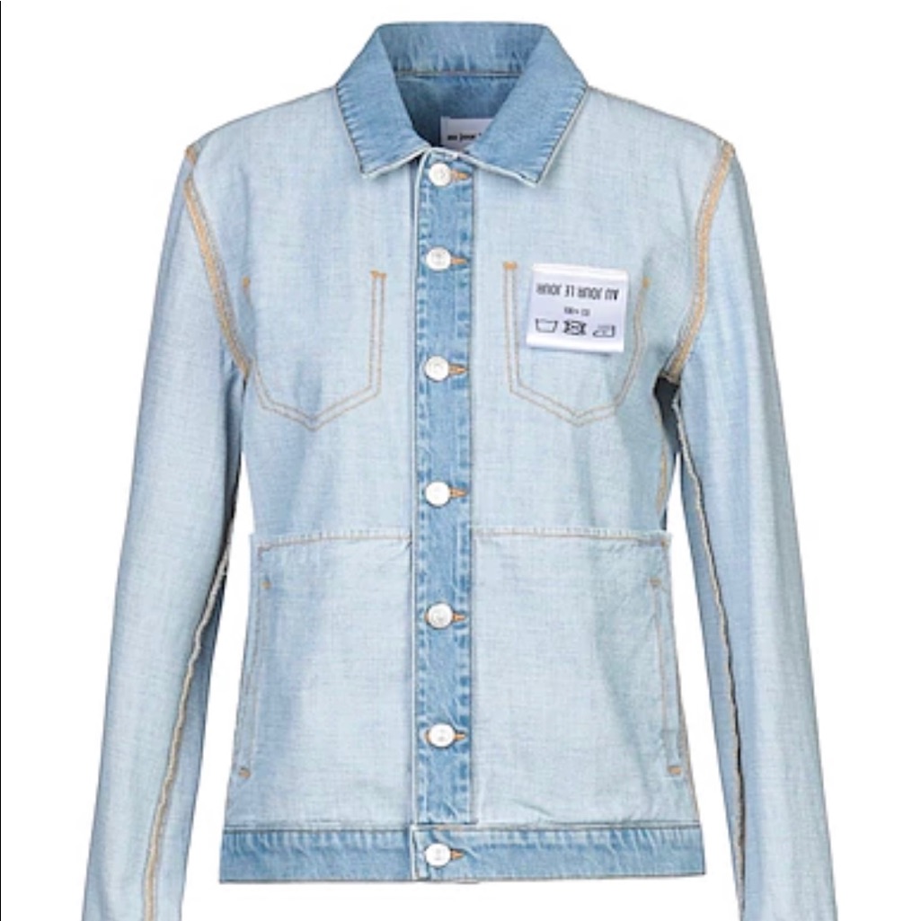 Reversable Au Jour Le Jour Denim Jaket, Made In Italy, Size 42